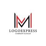 画像1: スタイリッシュMラインロゴ (1)