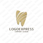 画像1: 歯をモチーフとしたおしゃれなロゴ (1)