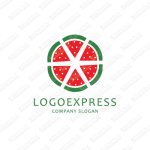 画像1: スイカのおしゃれなロゴ (1)