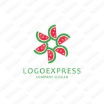 画像1: スイカのおしゃれなロゴ (1)