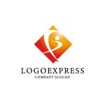 画像1: 成功へ導く情熱的なFロゴ (1)