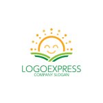 画像1: 太陽と丘の笑顔ロゴ (1)