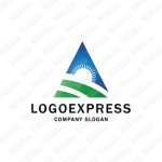 画像1: 空と太陽のおしゃれなロゴ (1)