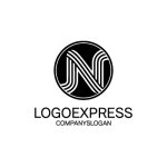 画像1: ストライプ状のNロゴ (1)