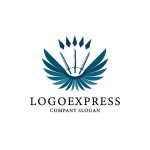 画像1: 剣と翼のロゴ (1)