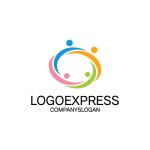 画像1: 多様性のあるチームワークロゴ (1)