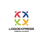 画像1: T カラフルなチームワークのロゴ (1)