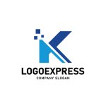 画像1: 革新的な技術で未来を切り拓く、AとKを組み合わせたロゴ (1)
