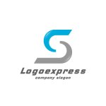 画像1: 洗練されたテクノロジーを表現する、S字型のロゴ (1)