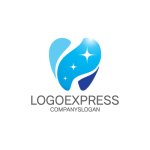 画像1: きれいな歯科ロゴ (1)