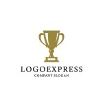 画像1: 輝かしいトロフィーのロゴ (1)