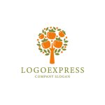 画像1: 柿の木のロゴ (1)