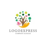 画像1: 手の温もりで育む木のロゴ (1)