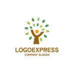 画像1: 木に抱かれる人のロゴ (1)