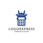 画像1: 武士の兜電卓のロゴ (1)