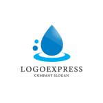 画像1: 水滴ロゴ (1)