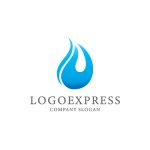 画像1: 水滴のロゴ (1)