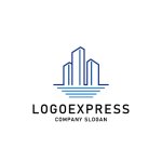 画像1: 水辺の建物 ロゴ (1)