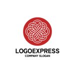 画像1: 水引文様の繋がりのロゴ (1)