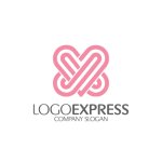 画像1: 水引ハートのロゴ (1)