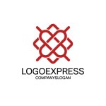 画像1: 水引結びとハートが織りなす、情熱と絆のロゴ (1)