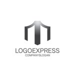 画像1: 建築風Mロゴ (1)