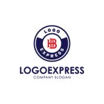 画像1: エンブレム風HBロゴ (1)