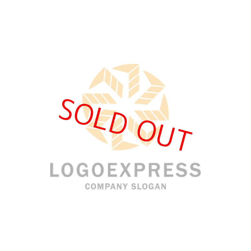 画像1: 万華鏡風の幾何学模様ロゴ (1)