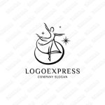 画像1: 踊る女性のロゴ (1)