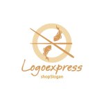 画像1: 陰陽と箸の魚料理ロゴ (1)