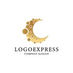 画像1: ユニークな月のロゴ (1)