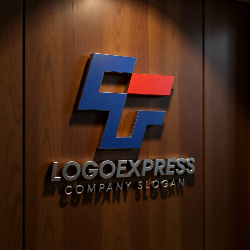 画像5: 印象的なT字型のモダンなロゴ (5)