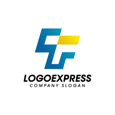 画像3: 印象的なT字型のモダンなロゴ (3)