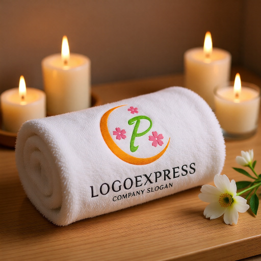 画像5: 月と桜に囲まれた優雅なPのロゴ (5)