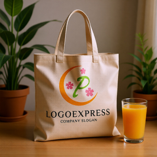 画像8: 月と桜に囲まれた優雅なPのロゴ (8)