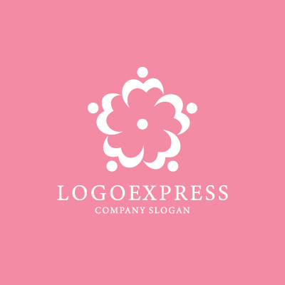 画像4: 「M」字の人々が織りなす多様な花ロゴ (4)