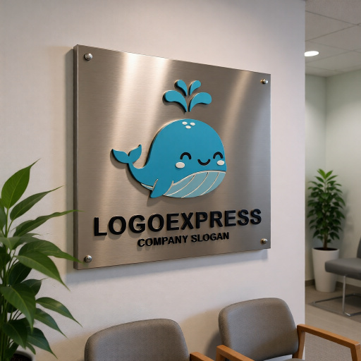 画像14: 笑顔で潮吹きするかわいいクジラのロゴ (14)