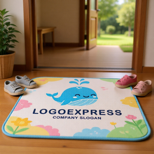 画像6: 笑顔で潮吹きするかわいいクジラのロゴ (6)