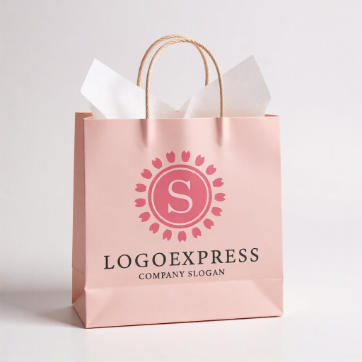 画像6: 桜の花びらに包まれた優雅なSのロゴ (6)