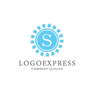 画像3: 桜の花びらに包まれた優雅なSのロゴ (3)