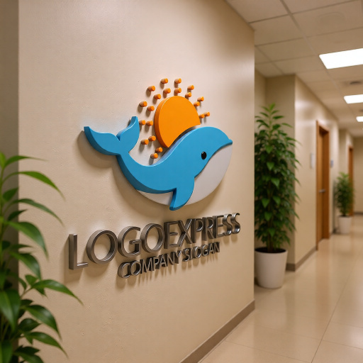 画像15: かわいいクジラと太陽のロゴ (15)