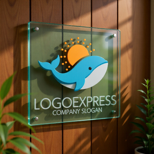 画像11: かわいいクジラと太陽のロゴ (11)