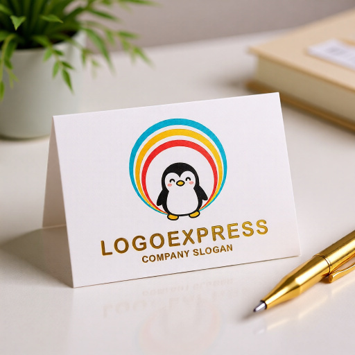 画像16: 笑顔のペンギンと希望の輪ロゴ (16)