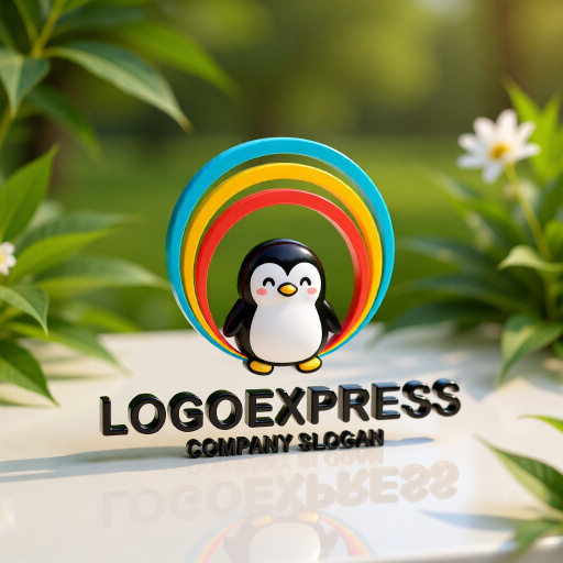 画像12: 笑顔のペンギンと希望の輪ロゴ (12)