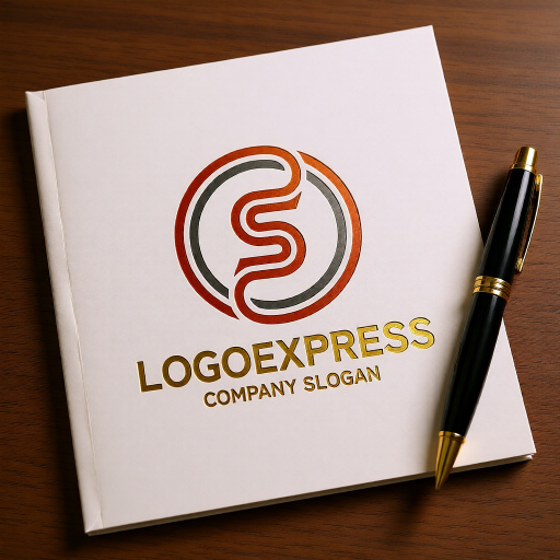 画像6: 情熱のS字と円が織りなすモダンロゴ (6)