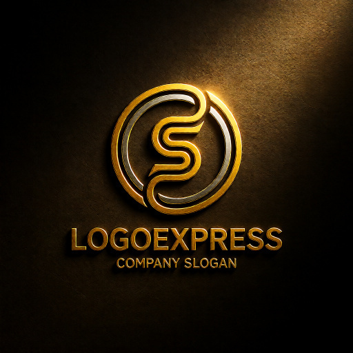 画像12: 情熱のS字と円が織りなすモダンロゴ (12)