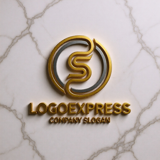 画像13: 情熱のS字と円が織りなすモダンロゴ (13)