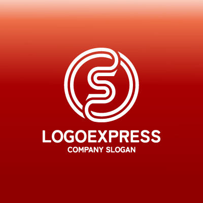 画像4: 情熱のS字と円が織りなすモダンロゴ (4)