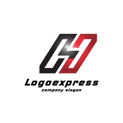 画像1: Hのシャープな連結ロゴ (1)