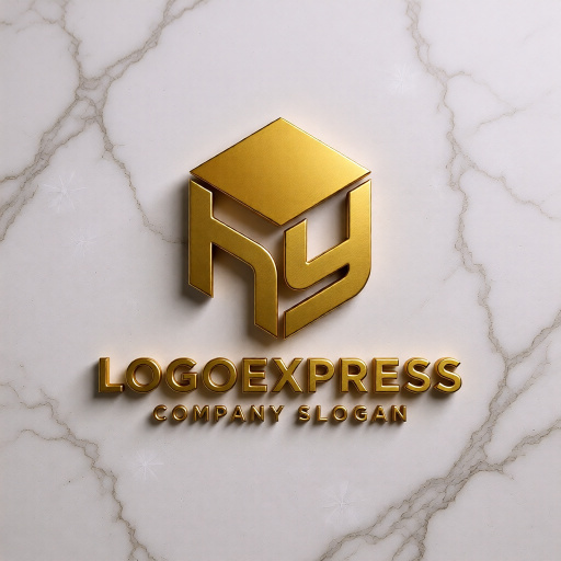 画像13: 「HY」の連結キューブのモダンロゴ (13)